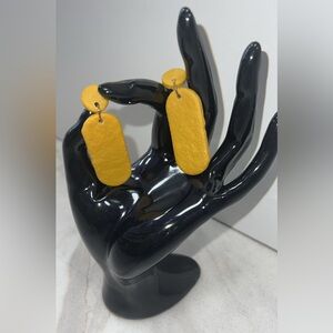 Yellow Dangle Earrings